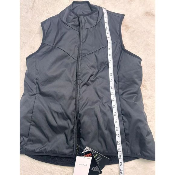 Nike Synthetic Fill Reversible Faux Fur Golf Vest CK5866-010 women Medium Black - Picture 7 of 8